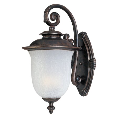 Maxim Two Light Chocolate Frost Crackle Glass Wall Lantern 3094FCCH